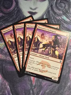x4 Monastery Swiftspear U MTG Khans of Tarkir M/NM, English - Image 1
