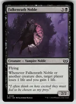 Falkenrath Noble Common Commander: Duskmourn: House of Horror 140 MTG NM 2024 - Image 1