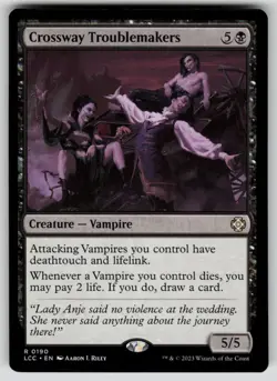 Crossway Troublemakers Rare Commander: The Lost Caverns of Ixalan 190 MTG NM - Image 1