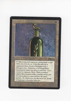 Bottle of Suleiman Arabian Nights LP/MP dent MTG Magic the Gathering 1 - Image 1