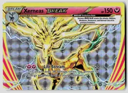 Pokemon XY - Steam Siege Xerneas BREAK 82/114 Holo Rare BREAK MP - Image 1