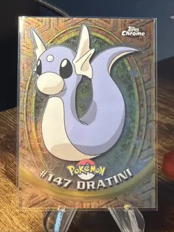 Topps Chrome 2000 Pokemon Series 2 Foil #147 Dratini NM - Image 1