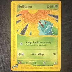 Pokemon TCG Bulbasaur 095/165 Expedition Base Set e-Reader 40 HP 2002 - Image 1