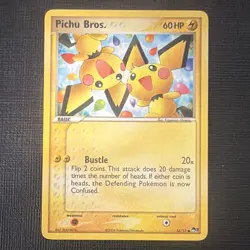 Pokemon TCG Pichu Bros. 16/17 POP Series 3 Promo Rare 60 HP 2006 English - Image 1