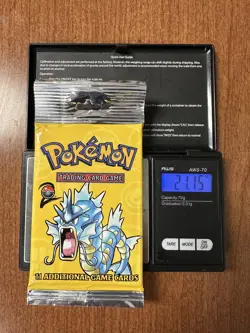 Pokemon Base Set 2 Long Crimp Booster Pack Factory Sealed Gyarados Art Heavy - Image 1