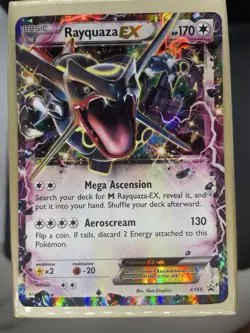 Pokemon TCG Rayquaza EX XY69 Promo Holo English 2015 Card - Moderately Played - Image 1