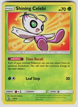 Pokemon SM Promos Shining Celebi SM79 Holo Promo LP - Image 1