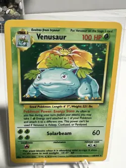 Pokemon Venusaur Base Set Holo Rare - Image 1