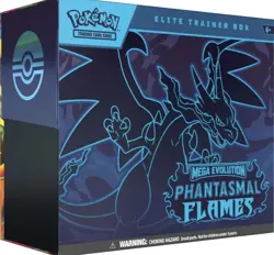 Pokemon TCG Mega Evolution Phantasmal Flames Elite Trainer Box ETB New Sealed - Image 1