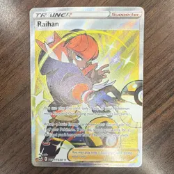 Pokemon Raihan Full Art Ultra Rare Holo TG27/TG30 Swsh12 Trainer Supporter - Image 1