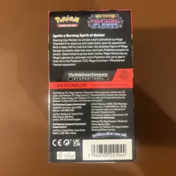 Pokemon TCG Phantasmal Flames Half Booster Box (18 Packs Sealed) Unsealed Box - Image 3