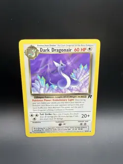Pokemon TCG Dark Dragonair 33/82 Team Rocket Unlimited Uncommon Vintage LP - Image 1