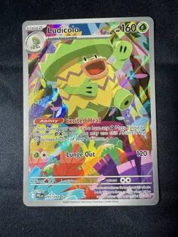Pokemon TCG Ludicolo 095/094 Me02: Phantasmal Flames Illus Rare Holo - Image 1