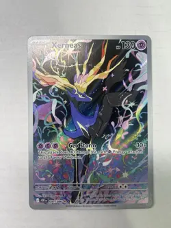 Pokemon TCG Xerneas Illustration Rare Full Art Holo HP130 091/086 Chaos Rising - Image 1