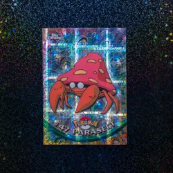 1999 Topps Pokemon #47 Parasect 1st Print Blue Logo Mint Tekno Chrome - Image 1