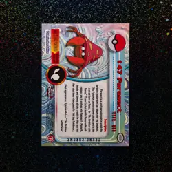 1999 Topps Pokemon #47 Parasect 1st Print Blue Logo Mint Tekno Chrome - Image 2