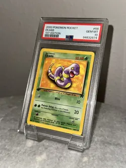 2000 Pokemon Team Rocket 1st Edition #56/82 Ekans PSA 10 GEM MINT - Image 1