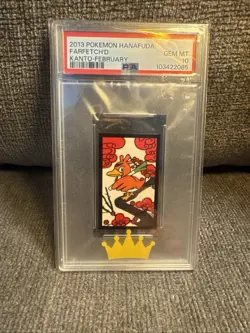 Pokemon Card Farfetch'd Kanto February Hanafuda 2013 PSA 10 GEM MINT - Image 2