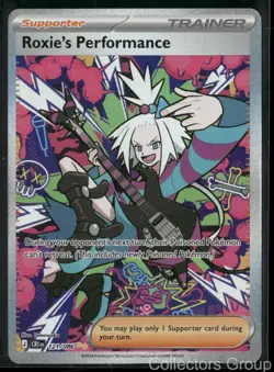 ROXIE'S PERFORMANCE 121/086 ME04: CHAOS RISING POKEMON HOLO NM/M - Image 1