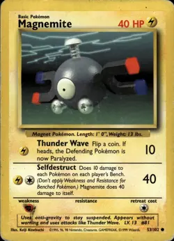 Magnemite 53/102 | Base Set | Pokemon TCG | English | Common - Image 2