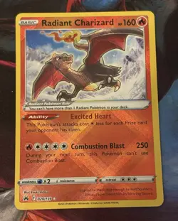 Radiant Charizard 020/159: SWSH Crown Zenith Radiant Rare Holo. NM Pokemon 2023 - Image 1