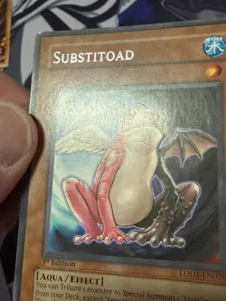 Yugioh 3x LODT-EN028 Substitoad (2 1st Edition; 1 Unlimited) HEAVY PLAY/DAMAGED - Image 5