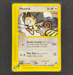 Meowth - 121/165 - Common - Non Holo - Expedition - Pokemon Card - NM/M - Image 1