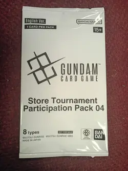 Gundam Card Game Store Tournament Participation Pack 04 Sealed Pack 2026 - Image 1
