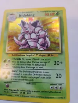 Nidoking Holo Base Pokemon Card WOTC - Image 5