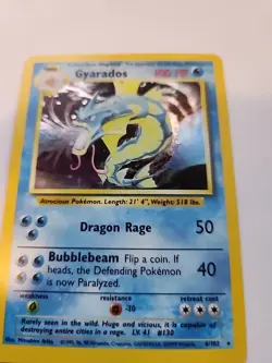 Gyarados Holo Base Pokemon Card WOTC NM - Image 5