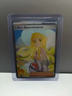 Pokemon TCG Lillie's Determination ME01 SIR Holo Full Art Eng 184/132 - Image 1