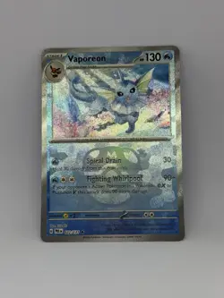 Vaporeon Master Ball Holo #22 Pokemon Prismatic Evolutions - Image 1