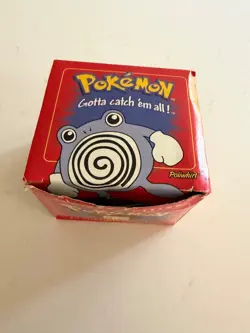 New in box 1999 Burger King Pokemon Poliwhirl 23K Gold Plated Trading Card - Image 2