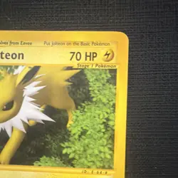 Pokemon TCG Jolteon 13/144 EX Ruby & Sapphire Rare 70 HP 2003 English Regular - Image 3