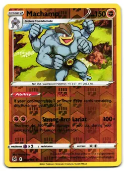 Machamp 088/196 - 🌊 Lost Origin Rare Pokemon TCG Reverse Holo 🖤 - LP - Image 1