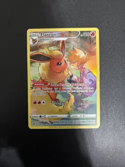 Pokemon TGC Flareon TG01/TG30 Brilliant Stars Ultra Rare Full Art Holo - Image 1