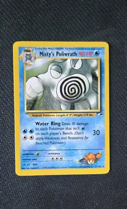 Misty's Poliwrath 31/132 Rare Gym Heroes Pokemon - Image 2