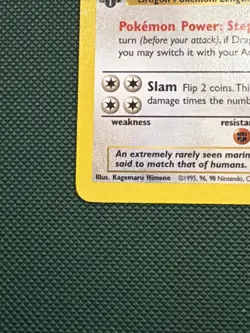 1st Edition Dragonite 19/62, 1999 Fossil Set, Non Holo Rare, Pokemon TCG, LP/NM - Image 3