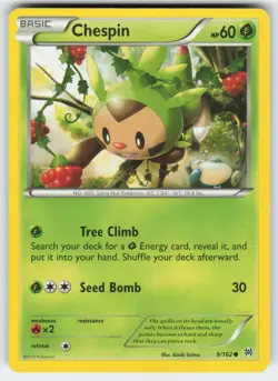 Chespin 9/162 Common BREAKthrough Pokemon Lightly Played - Image 1