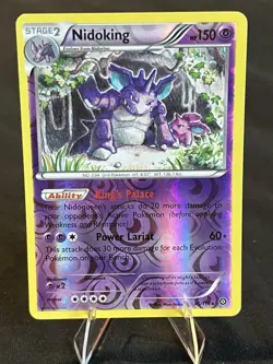 Pokemon Nidoking Reverse Holo Rare XY Steam Siege 45/114 MP TCG - Image 1