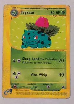 Vintage Pokemon TCG Ivysaur 082/165 Expedition Base Set Uncommon 80 HP 2002 - Image 1