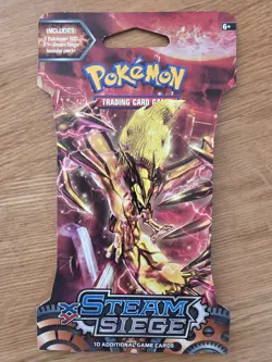 Pokemon TCG XY Steam Siege Sleeved Booster Pack Brand New Factory Sealed - Image 1