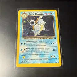 Dark Blastoise 3/82 Team Rocket Holo Rare EN 70 HP Unlimited Pokemon TCG - Image 1