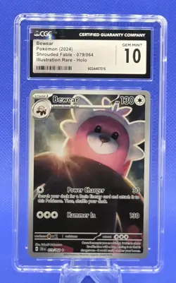 Pokemon Shrouded Fable Bewear 079/064 Illustration Rare CGC 10 - Image 1