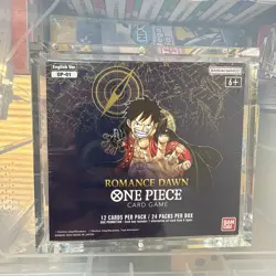 One Piece Romance Dawn Booster Box OP-01 Blue Bottom Sealed with Acrylic Case - Image 1