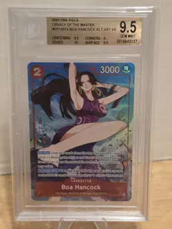 BOA HANCOCK 2025 ONE PIECE ALT ART SUPER RARE #OP12-014 BGS 9.5 - Image 1