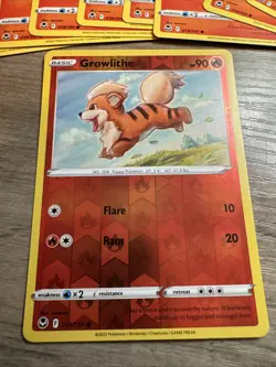 Pokemon TCG Lot of 22 - Growlithe and Arcanine Cards - Holos Included - Image 2