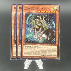 3x Dracotail Pan 1st Edition Rare JUSH-EN003 Yu-Gi-Oh! - Image 1