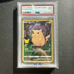 2021 Pokemon Pikachu 005/025 Celebrations Holo Full Art PSA 9 MINT (NEW CERT) - Image 3
