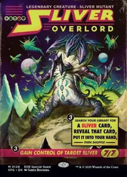 Sliver Overlord (Showcase) -Foil Near Mint MTG Special Guests - Image 1